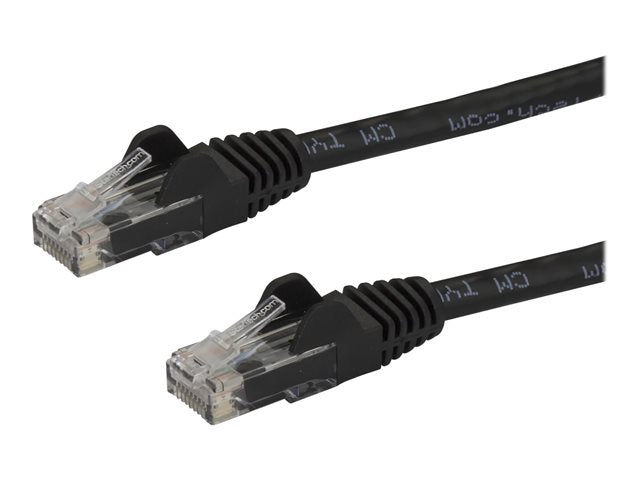 0.5 m Black Cat6 UTP Snagless Patch Cable